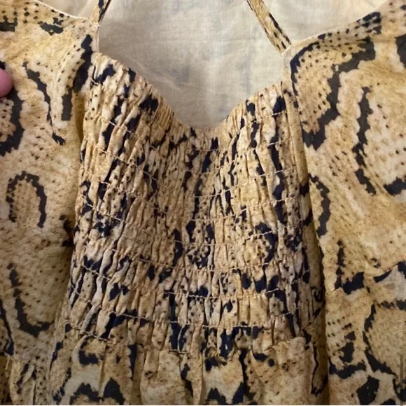 Frame Malibu dress snake print